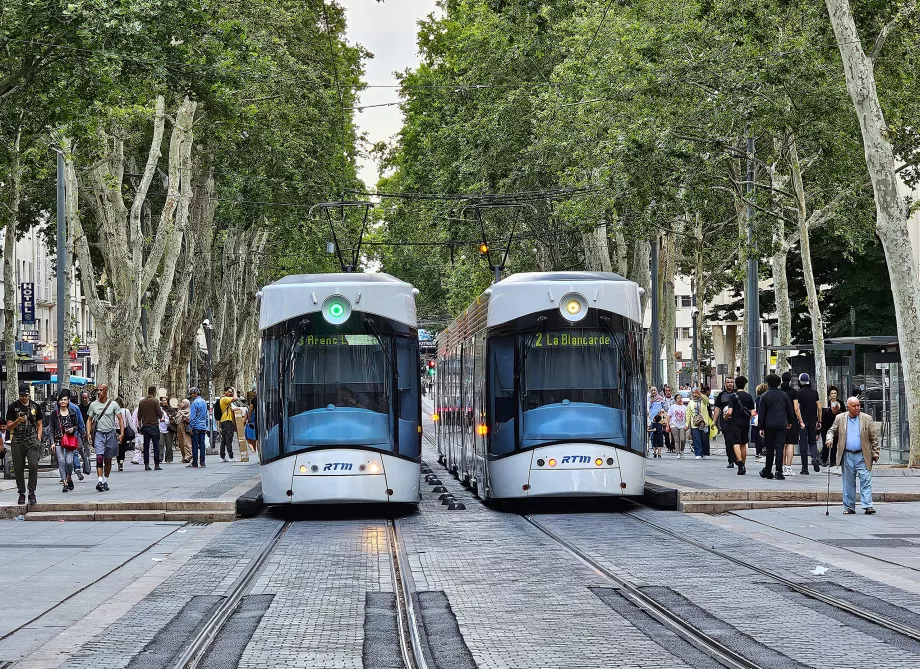 Les tramways à Marseille