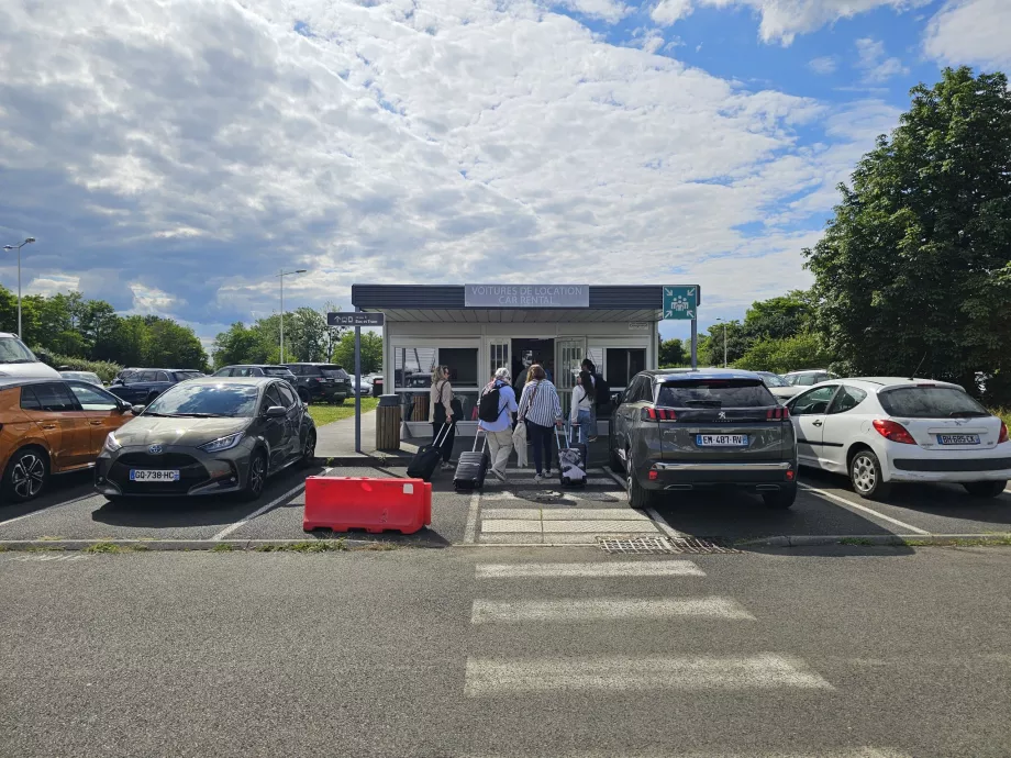 Location de voiture à l'aéroport de Tours