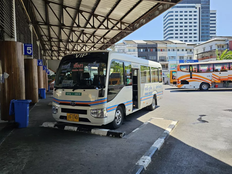 Bus pour Krabi depuis le terminal d'autobus 1, Phuket Town