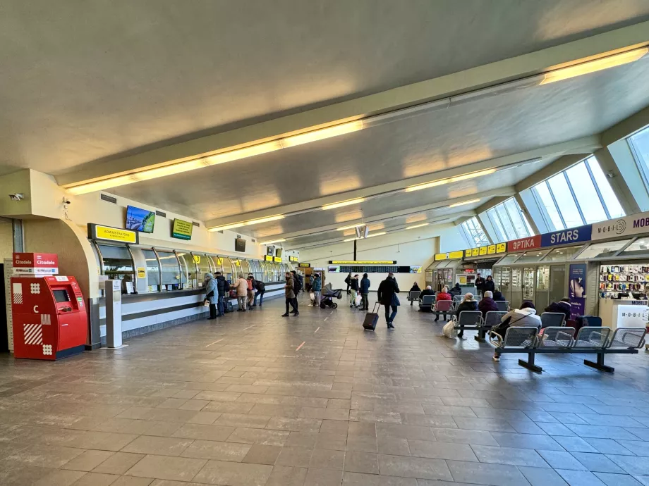 Hall d'enregistrement de la gare routière de Riga