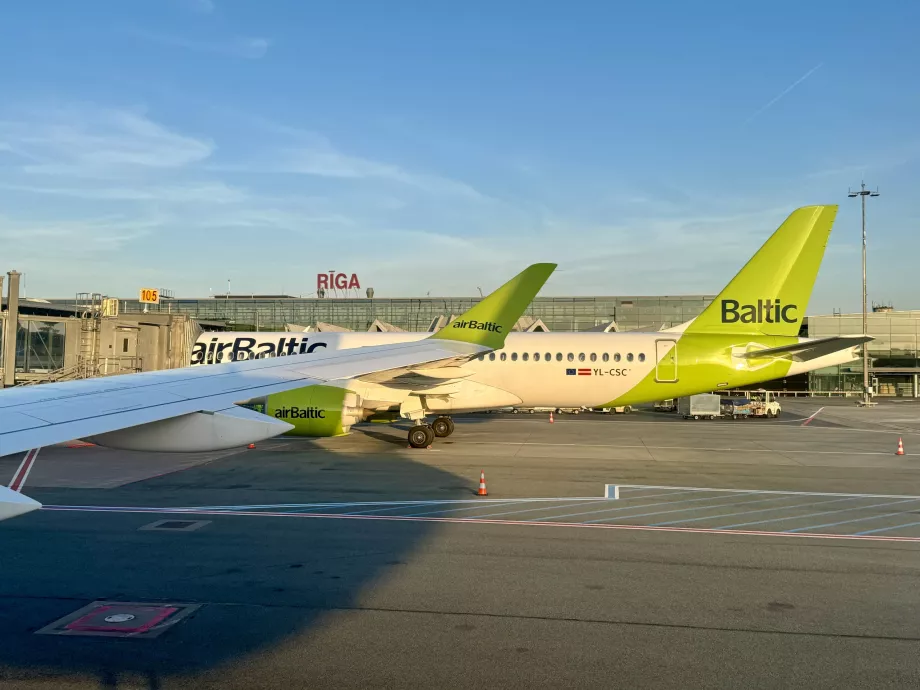 Aéroport de Riga RIX et airBaltic