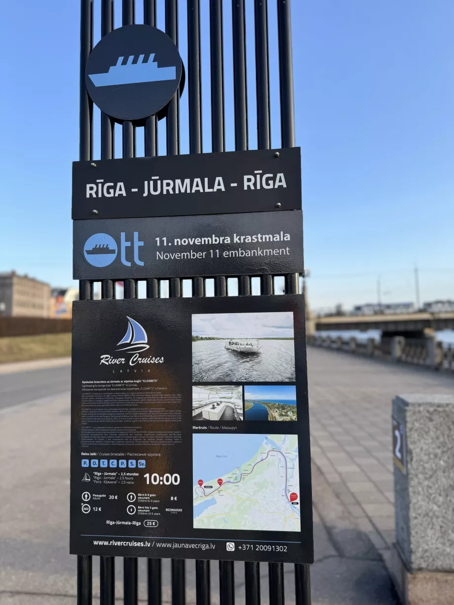 Croisière Riga - Jurmala