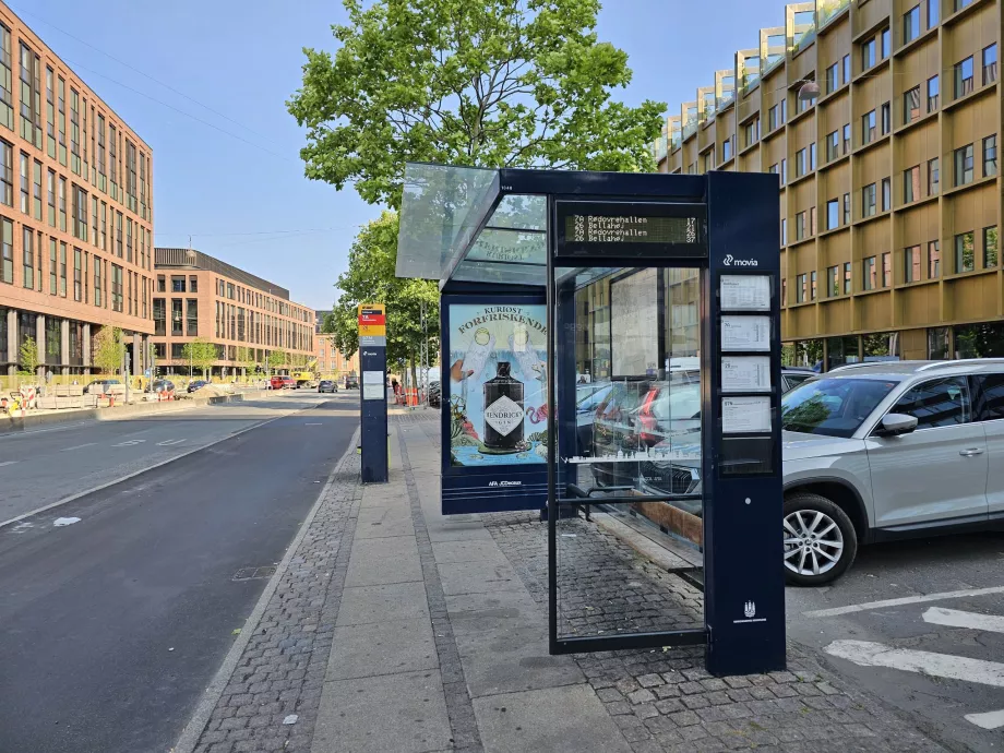 Arrêt de bus à Copenhague