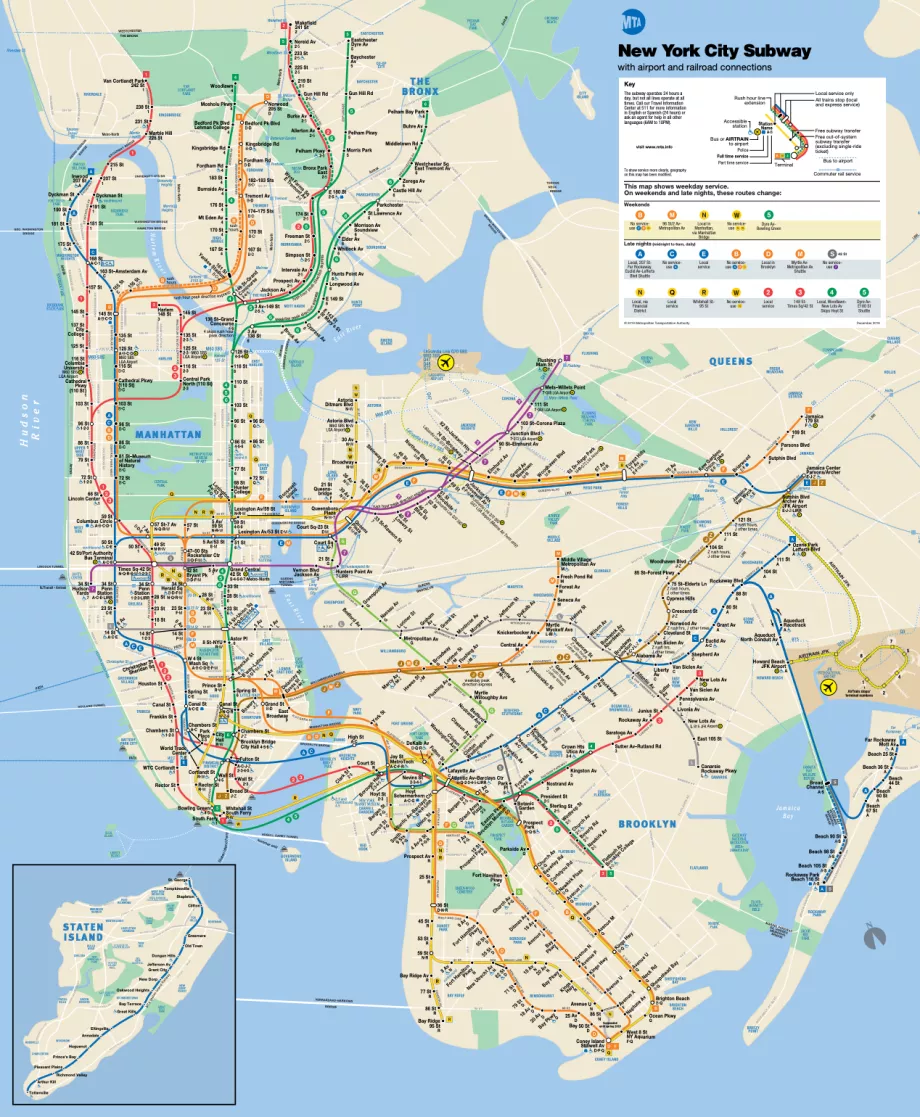 Plan du métro de New York