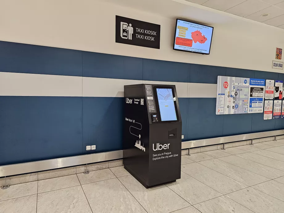 Kiosque pour commander UBER