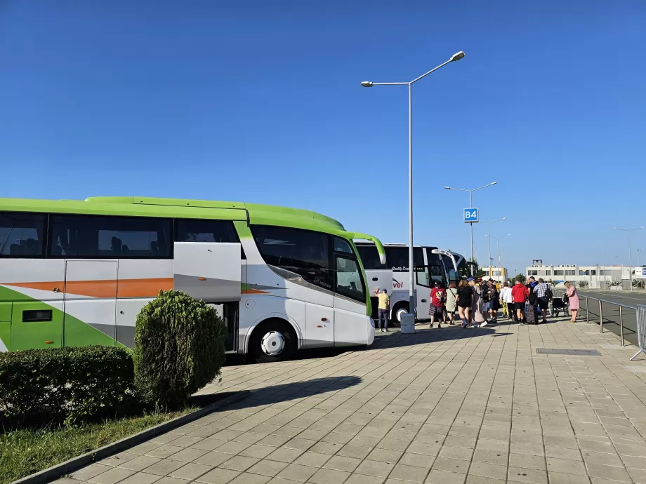 Arrêts de bus touristiques