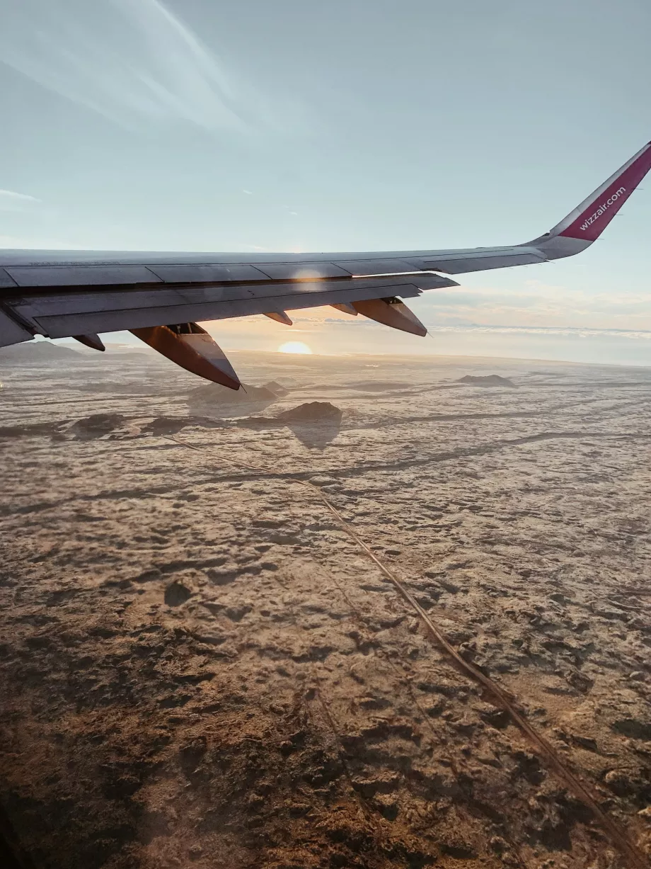 Atterrissage à l'aéroport de Keflavík