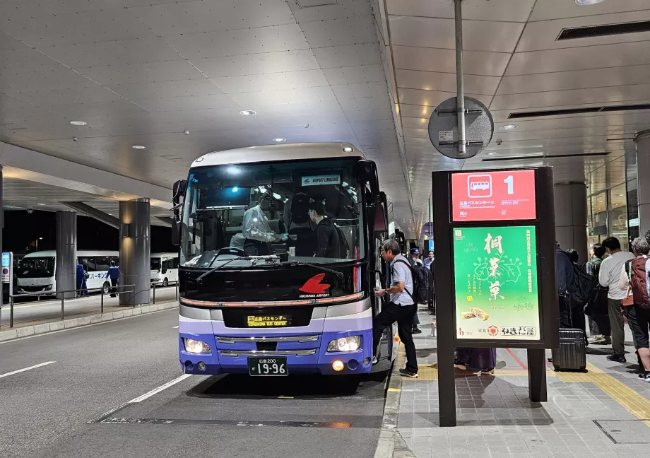 Bus pour le centre d'Hiroshima