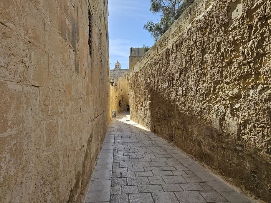 Rues de la vieille ville de Mdina