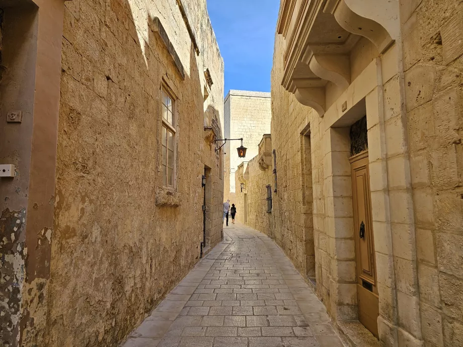 Rues de la vieille ville de Mdina