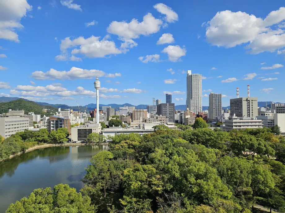 Vue du château d'Hiroshima