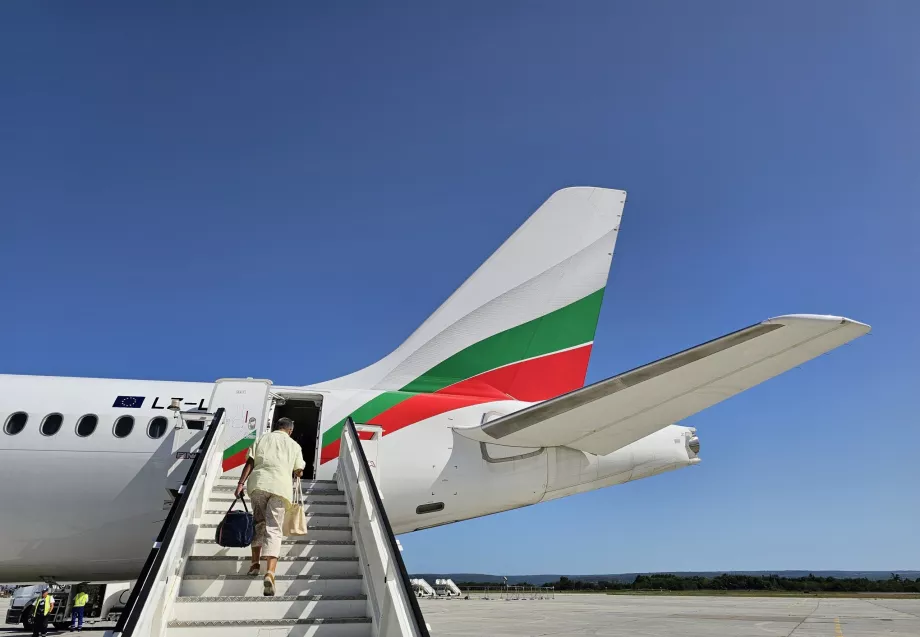 Embarquement, Bulgaria Air