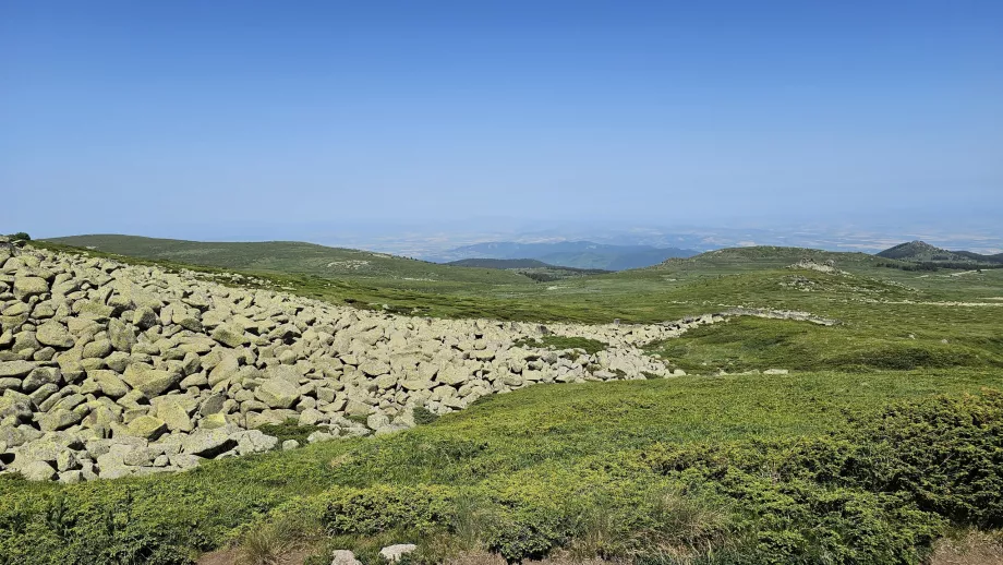 Vues dans les montagnes de Vitosha