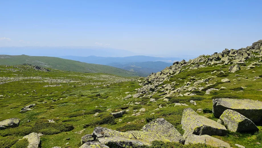 Vue sur les montagnes Vitosha et Rila