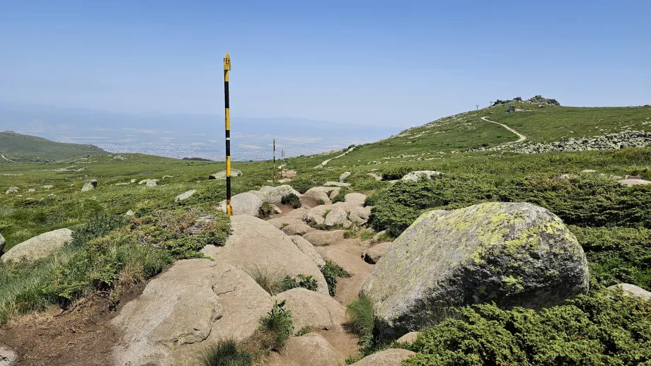 La route vers Černý vrch