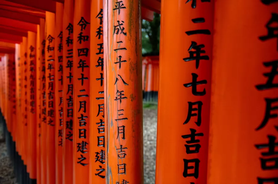 Détail de la porte Torii