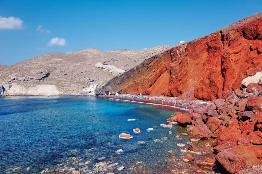 Plage rouge