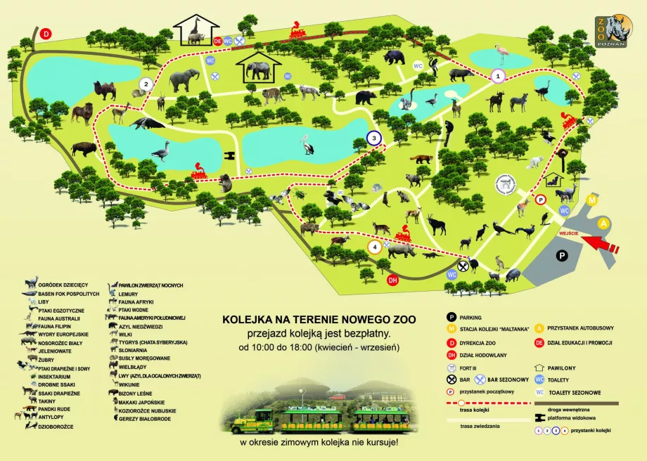 Plan du nouveau zoo de Poznan