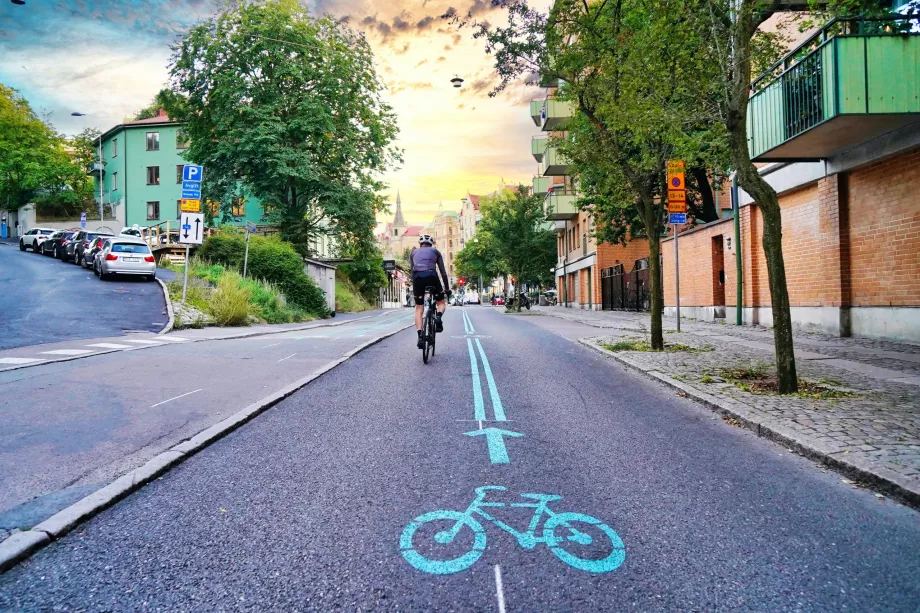 Pistes cyclables à Göteborg